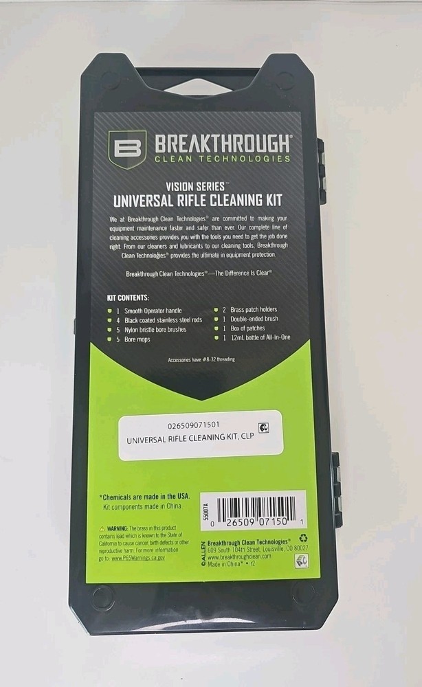 Universal Rifle Cleaning Kit-Breakthrough Technologies Vision Series