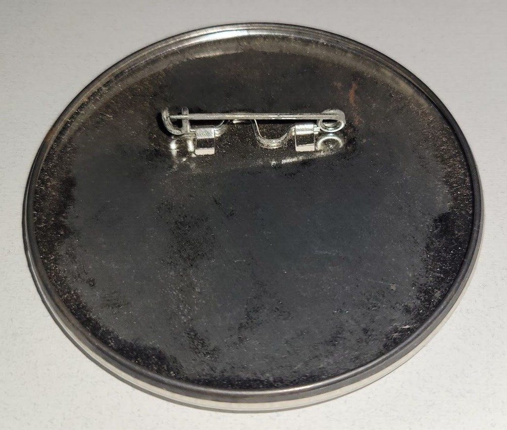 Vintage 3" POLYGRAM RECORDS pin "Rock Back To Class"