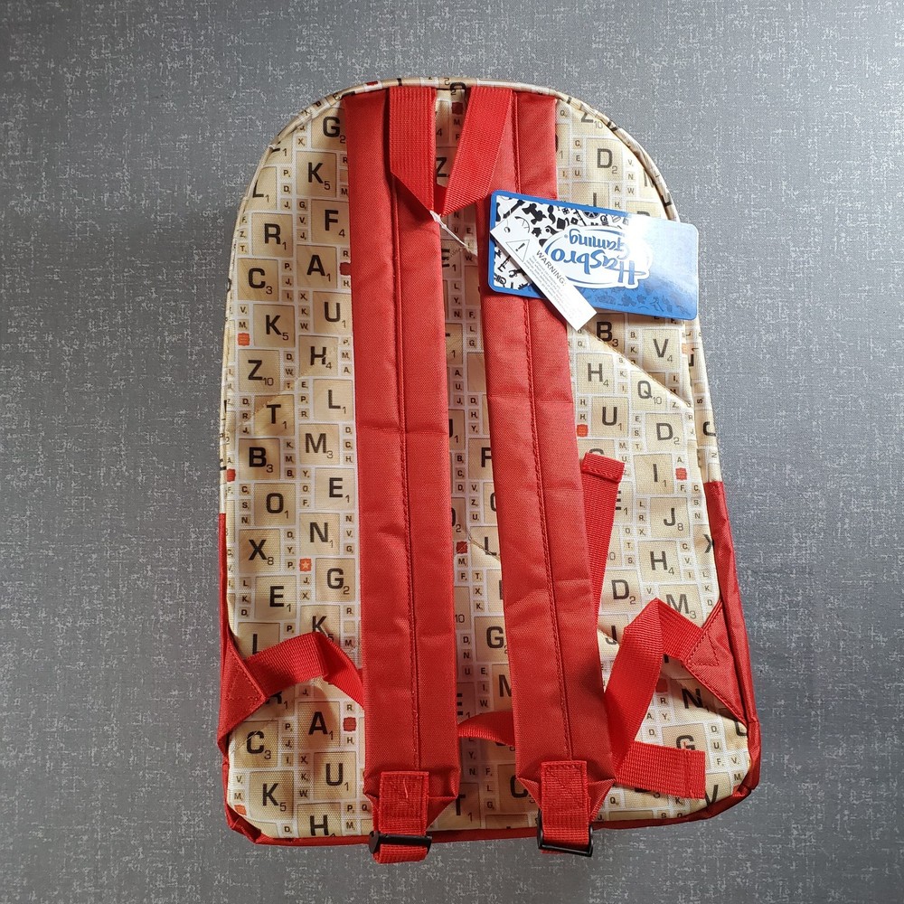 Hasbro Scrabble Game Backpack NWT School Bag Book Bag