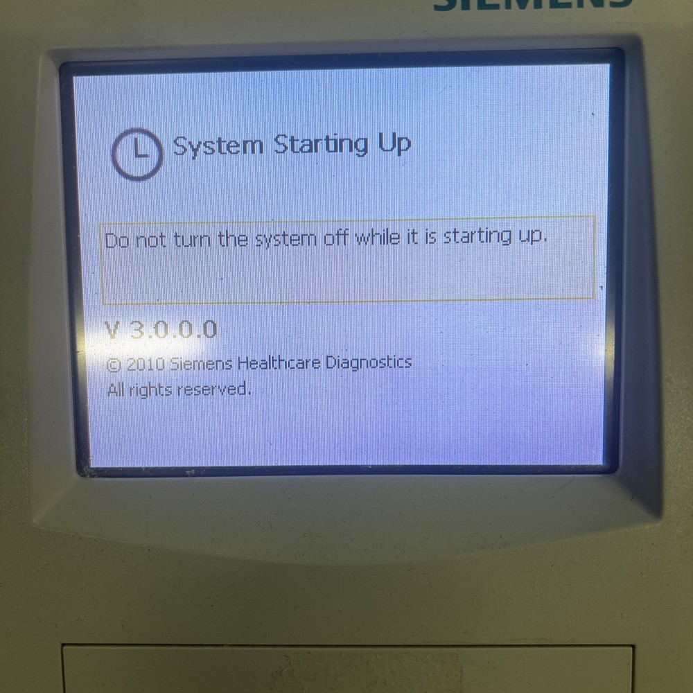 Siemens Medical DCA Vantage Analyzer 3.0 Version