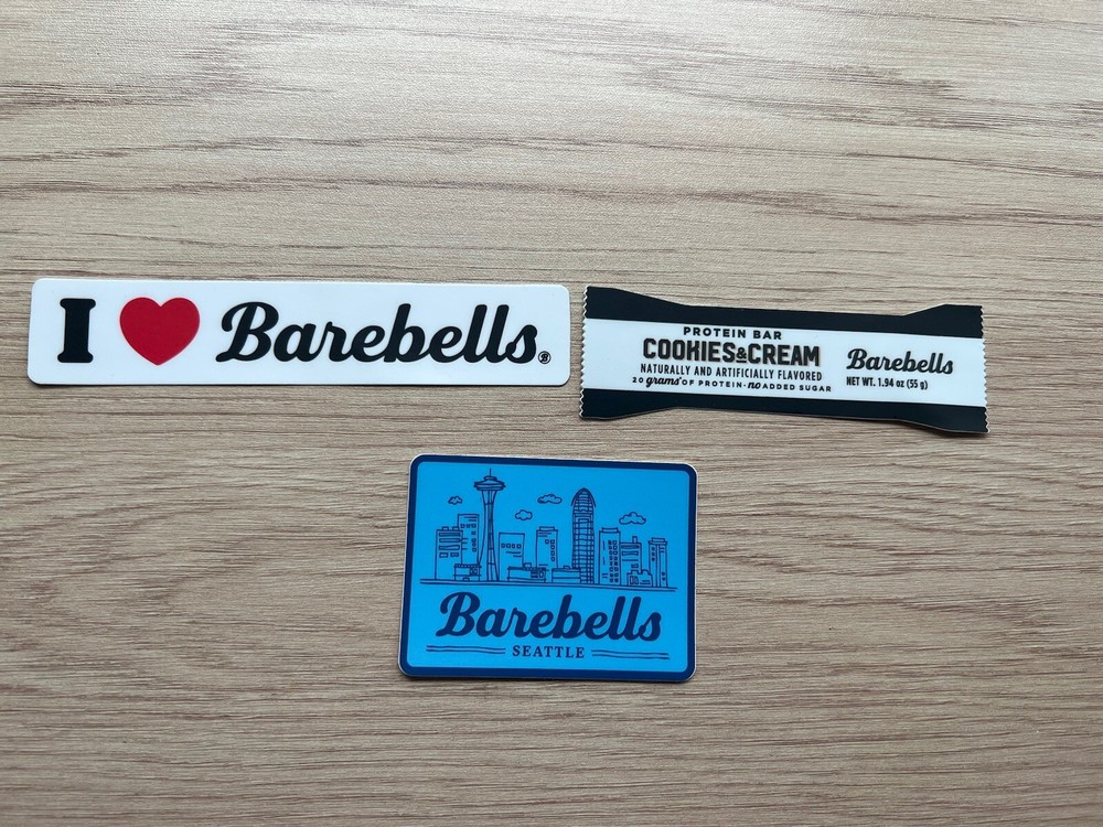Exclusive Barebells Protein Bars Keychains And Stickers