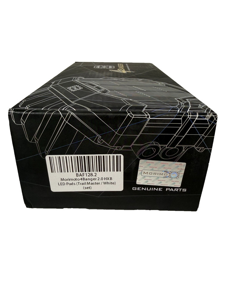 Morimoto 4Banger 2.0 HXB LED Pods TrailMaster Optic White Set BAF128.2 *Open Box