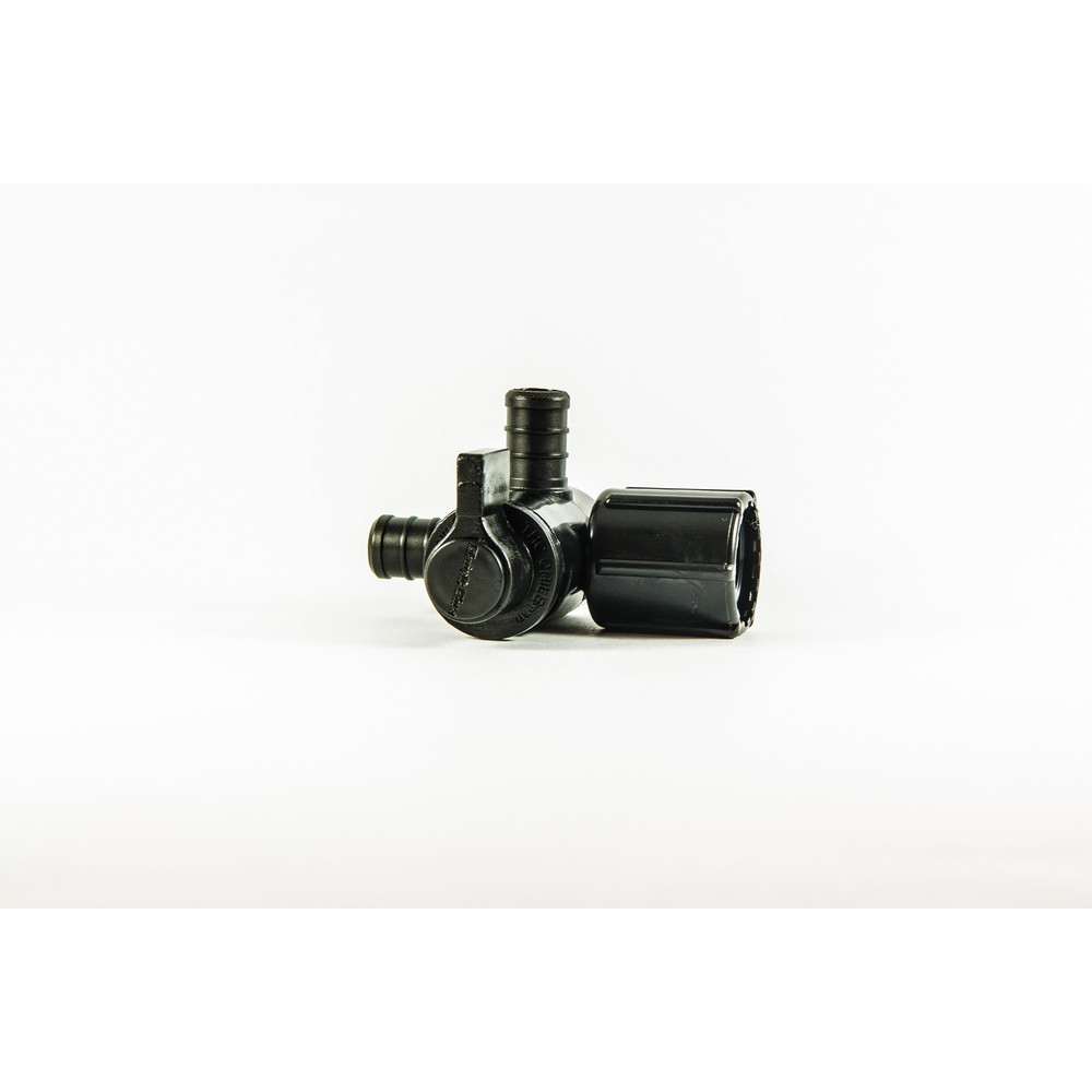 Flair-It 31913 Ecopoly 3-Way Valve 1/2 Crimpx1/2 FPT Swivelx1/2 Crimp Dia. in.