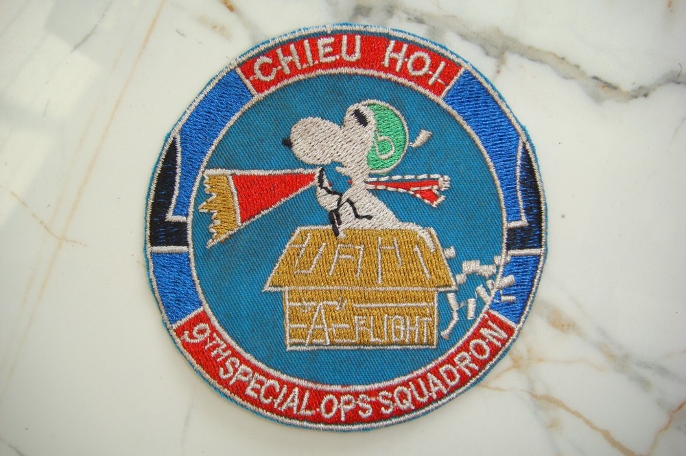 US A FLIGHT 9th SPECIAL OPERATIONS SQUADRON "SOS",  VIETNAM WAR PATCH