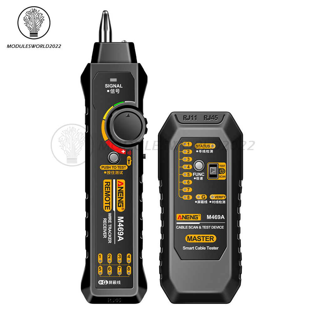 ANENG M469A Multifunctional Network Cable Tracker Networking Analyzer RJ45 RJ11