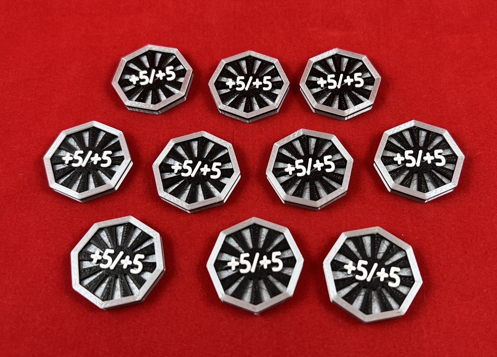 +5/+5 Counters (10) - Compatible with Universal Counters Set for Magic
