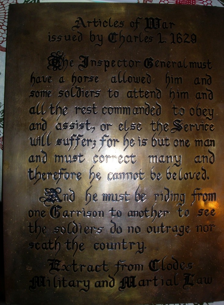CHARLES 1 decorative PLAQUE
