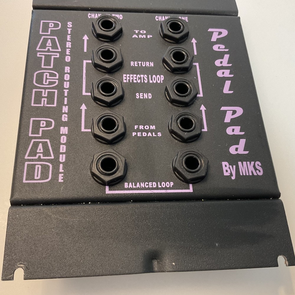 Patch Pad Stereo Routing Module Pedal Pad By MKS with Instructions