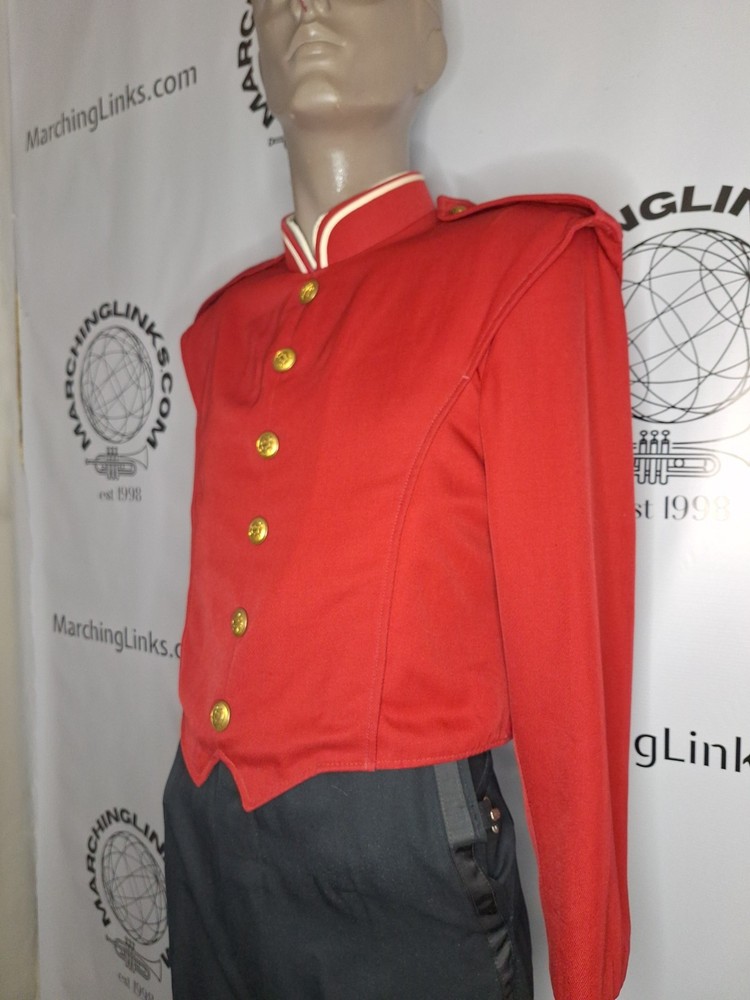 Red Marching Band Jacket Size 38 Regular - Authentic