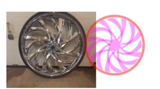 Custom Metal Raised Speaker Grill 1pc Wheel