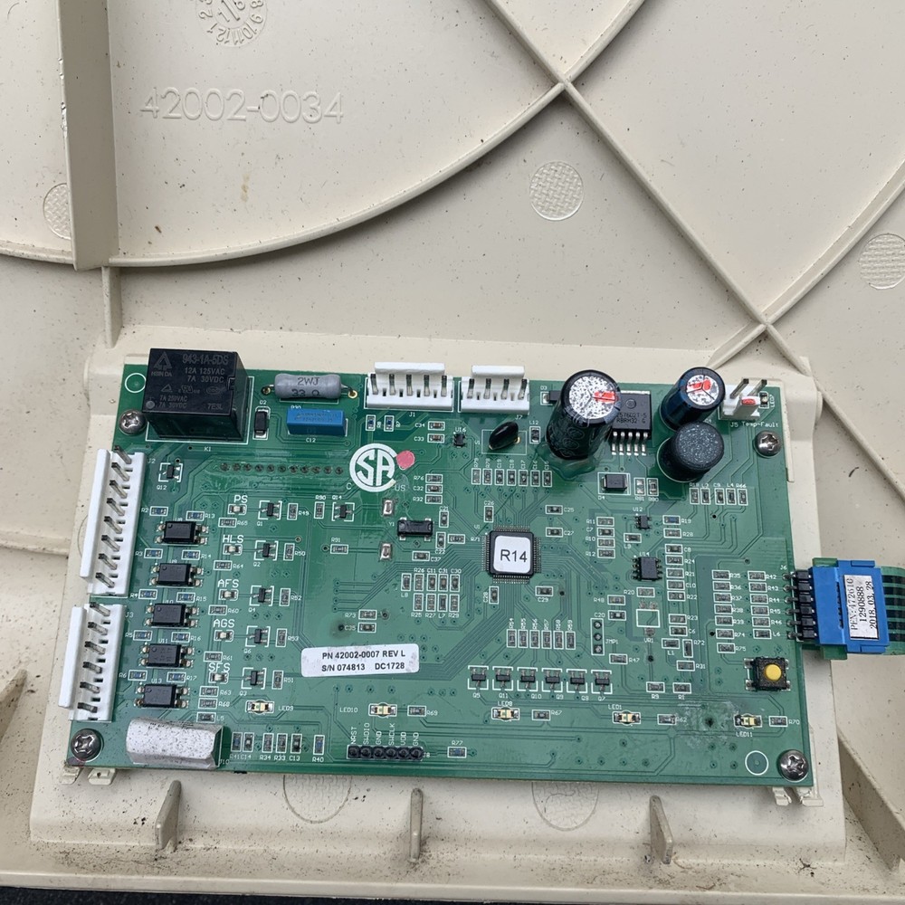 Pentair MasterTemp Heater Control Board PCB, Five Button with Membrane and Cover