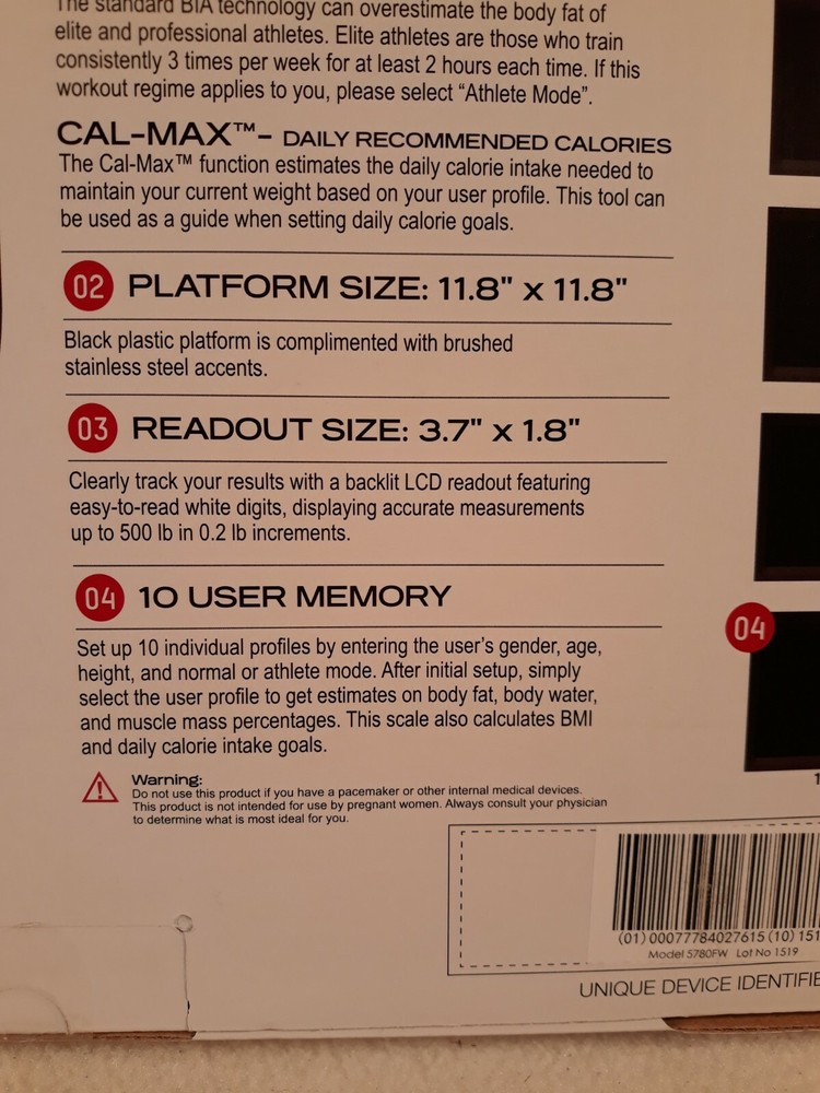 Taylor Body Composition Scale