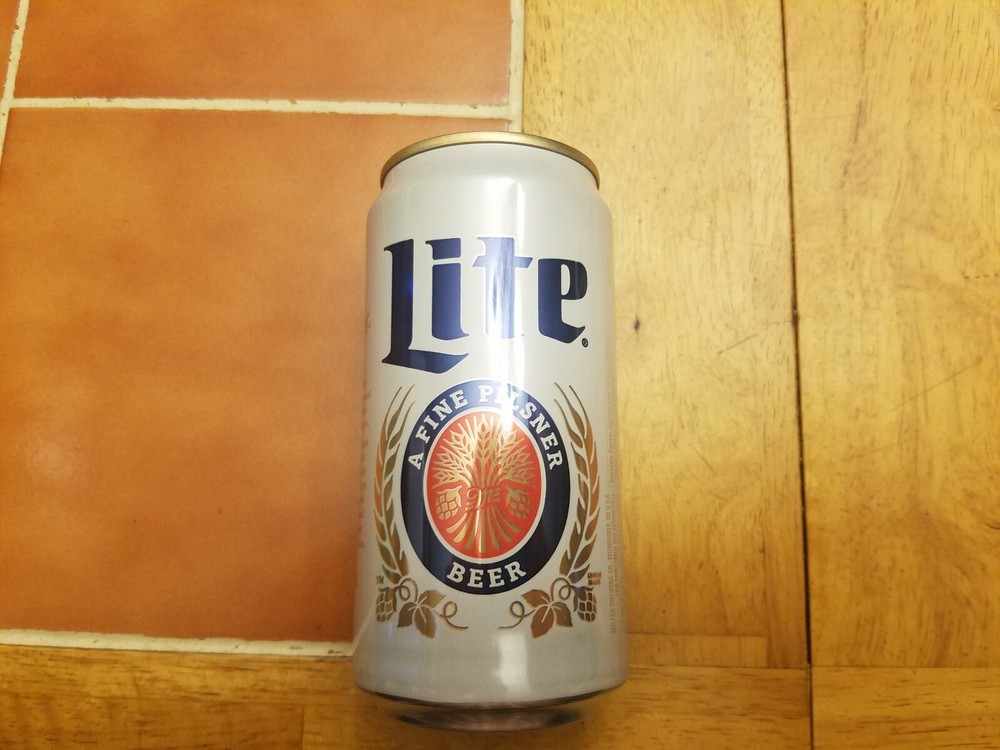 VHTF 10 oz Miller Lite stay tab beer can