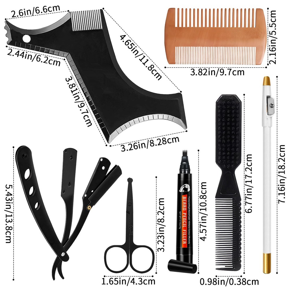 Beard Shaper for Men Beard Shaping Tools - Beard Template Guide, Professional...