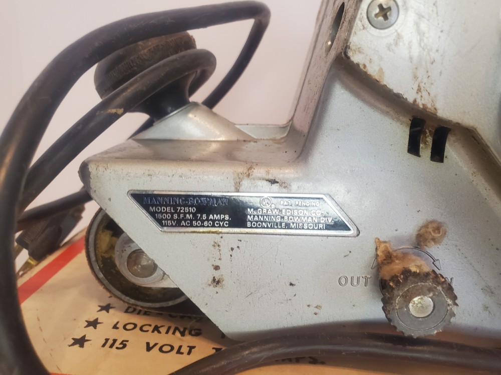 Vintage McGraw-Edison 4" Belt Sander Tested and Working