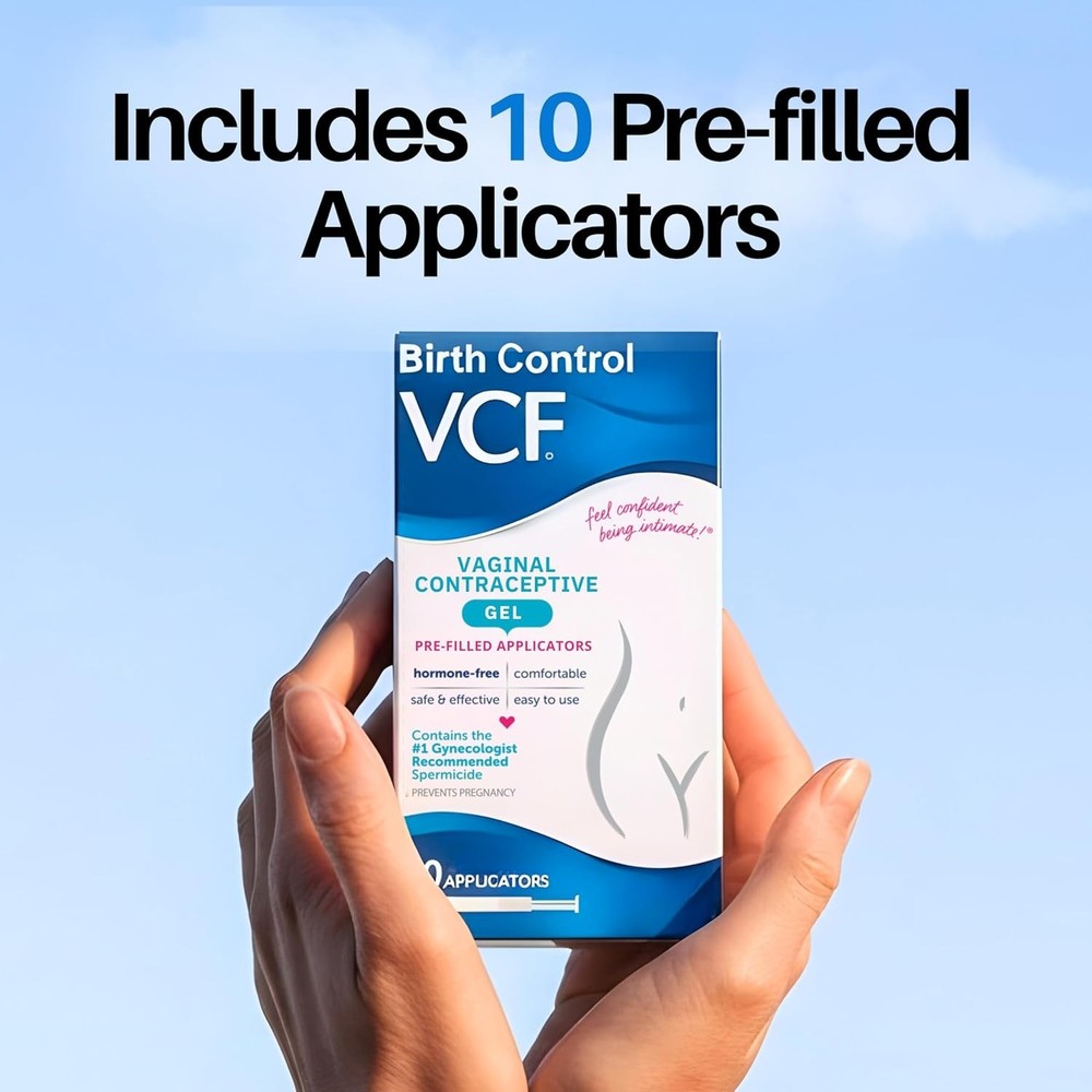 Vaginal Contraceptive Gel - 10 Pre-Filled Applicators, Safe & Effective Solution