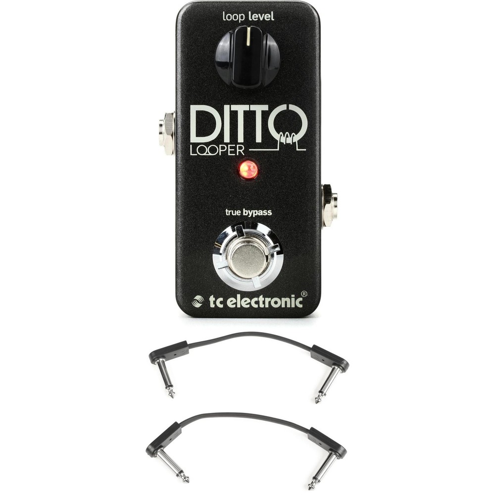 TC Electronic Ditto Looper Pedal with EBS Patch Cables