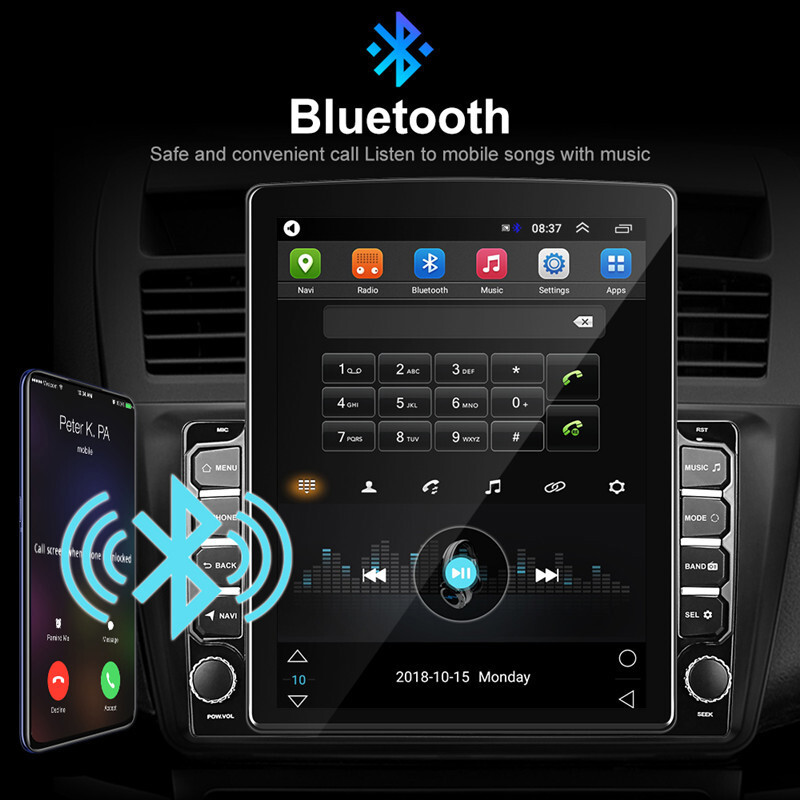 Car Radio 9.7" Multimedia Player Vertical Screen GPS Android Stereo With Camera