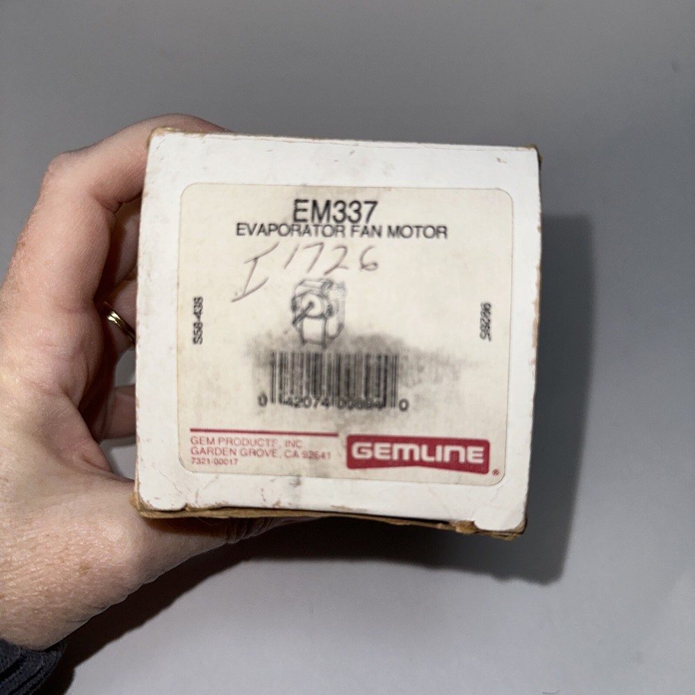 GEMLINE EVAPORATOR FAN MOTOR EM337 |GGS1