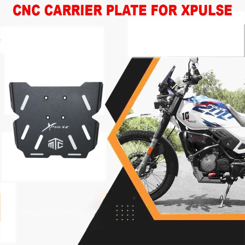 "CNC CARRIER PLATE, BLACK" FIT FOR HERO XPULSE