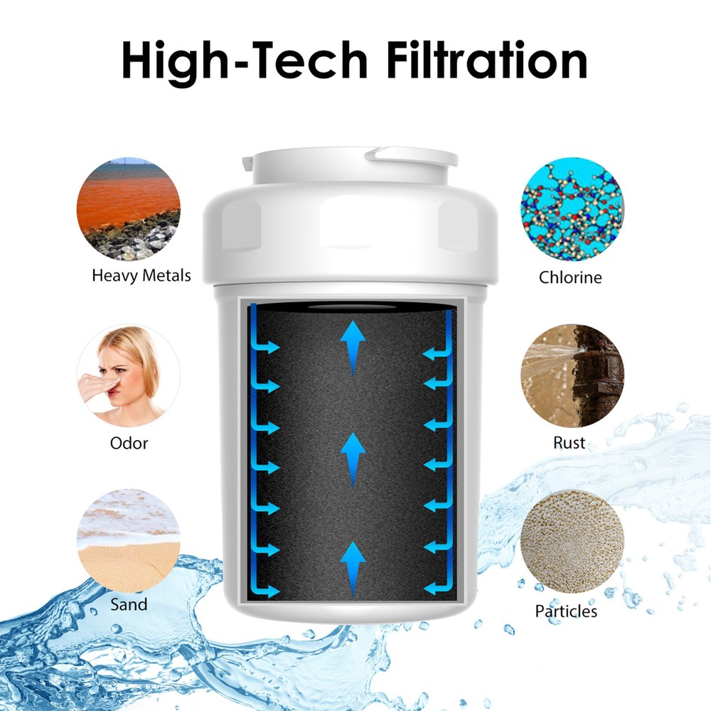 6 Pack Water Filter Replacement For GE SmartWater MWF 469991 469996 Refrigerator