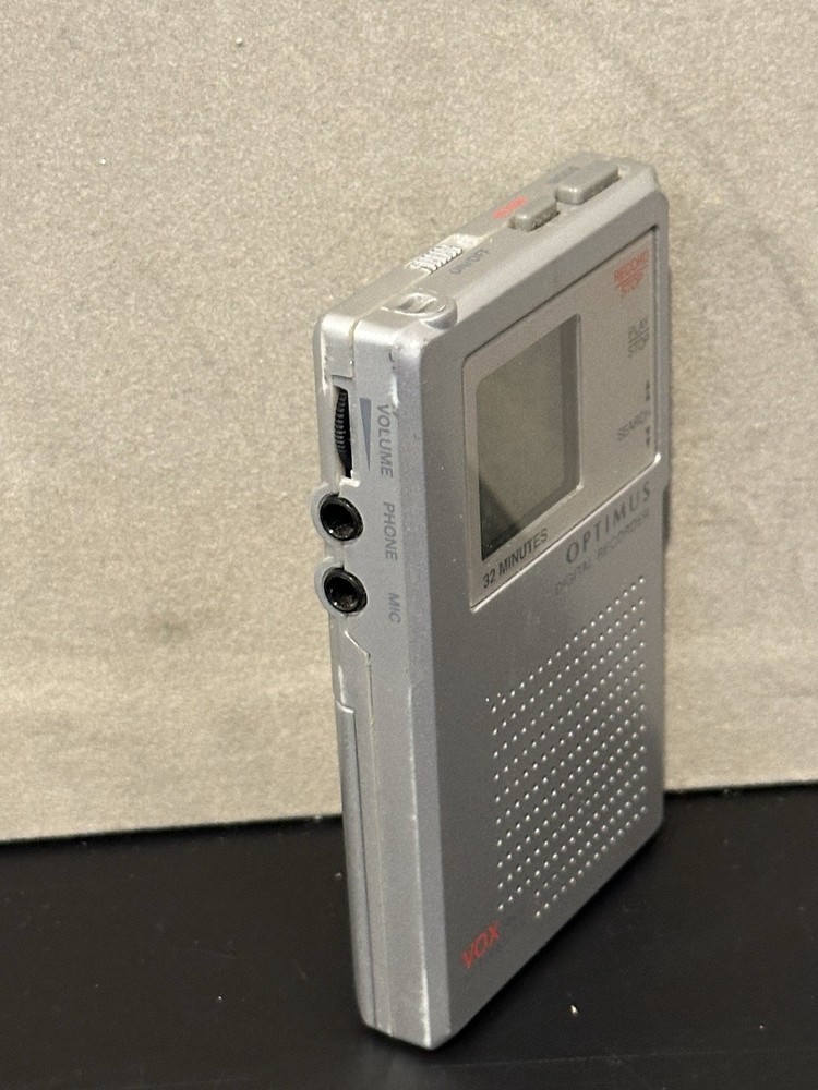 Optimus Digital Handheld Audio Voice Recorder With Case Tested And Working