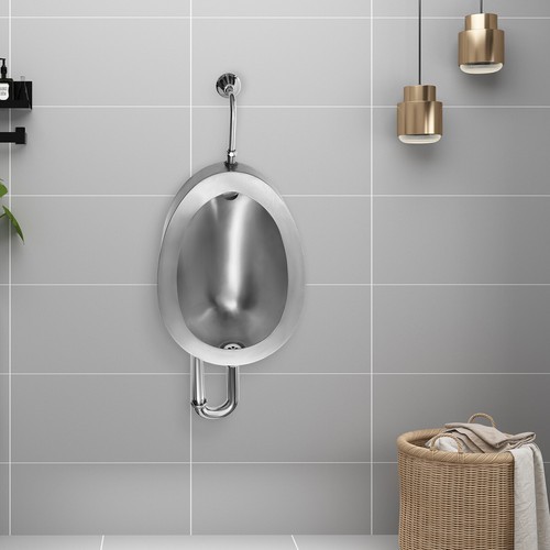 Wall Mount Male Bathroom Urinal Automatic Smart Sensor Flush Urinal Flusher