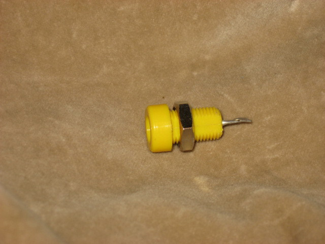Banana Jack, yellow, HH Smith, Panel Mount