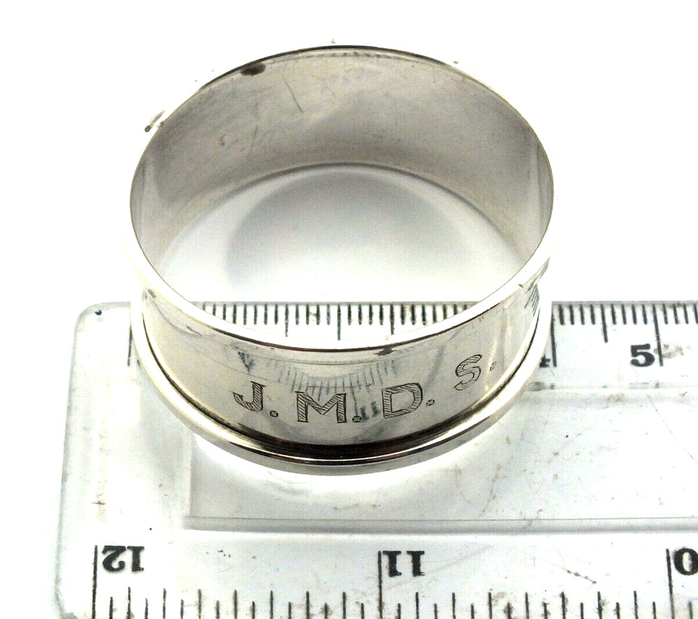 Solid silver near antique napkin ring