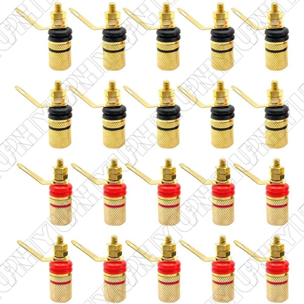 20 x Plug Connector 4mm Amplifier Speaker Terminal Binding Post Socket Connector