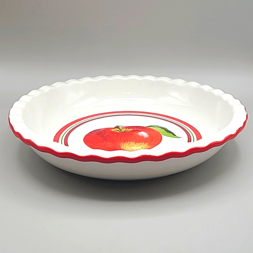 Bella Bug Ceramic Apple Pie Decorated Pie Plate