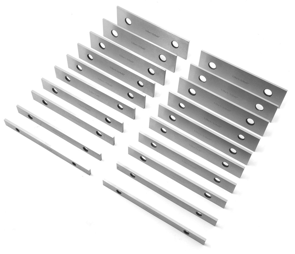 WEN 10380 20-Pc Precision Ground 1/8" Parallel Set w/ Case