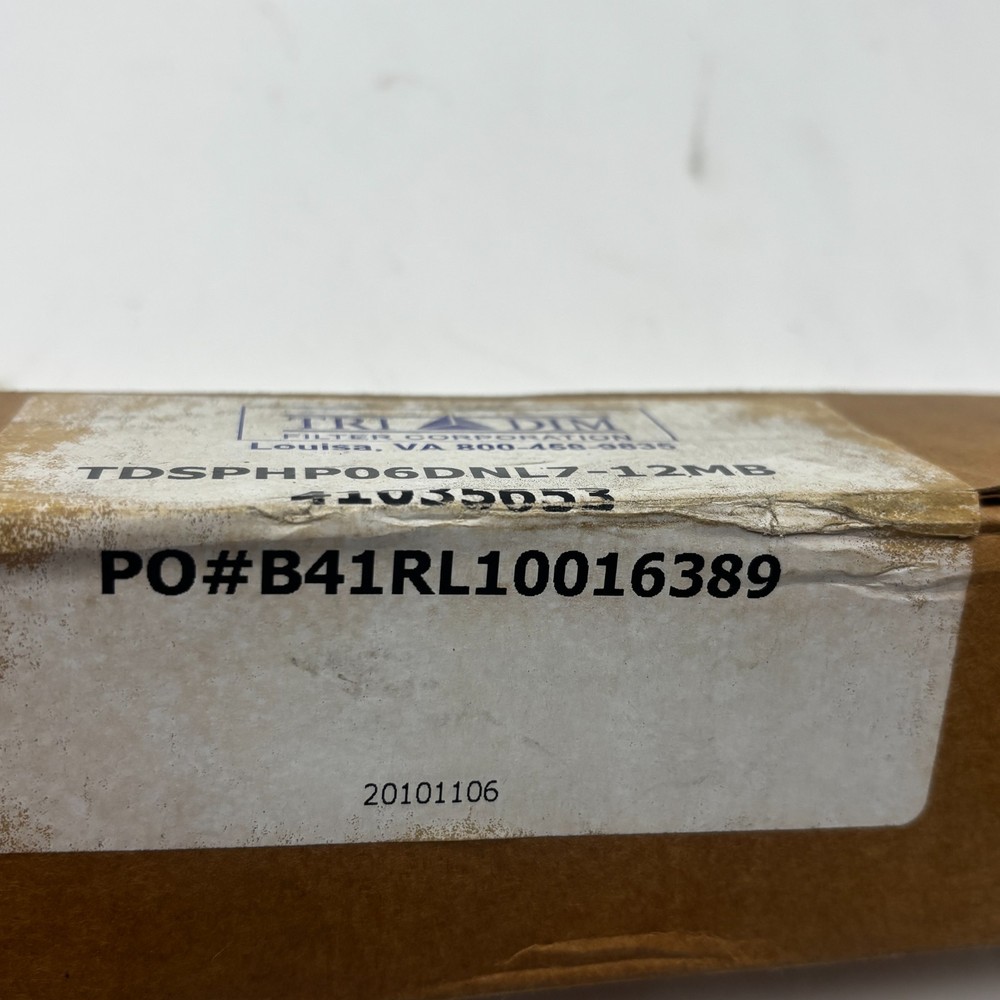 TRI-DIM TDSPHP06DNL7-12MB HYDRAULIC FILTER ELEMENT TDSPHP06DNL712MB NEW🎯