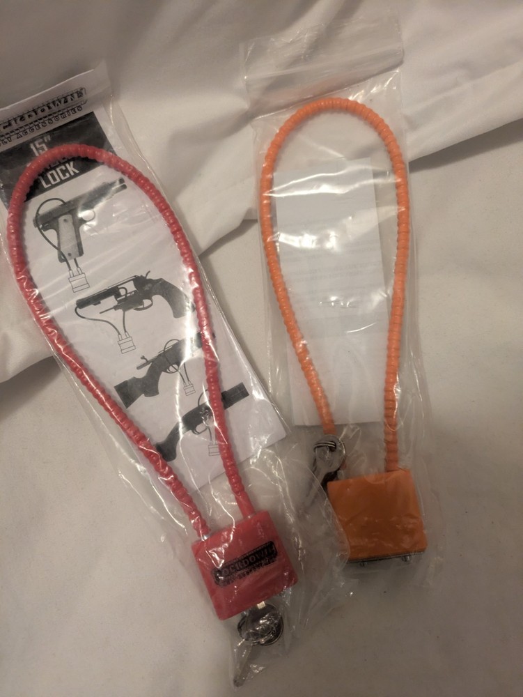 15-In Gun Cable Locks New With Keys
