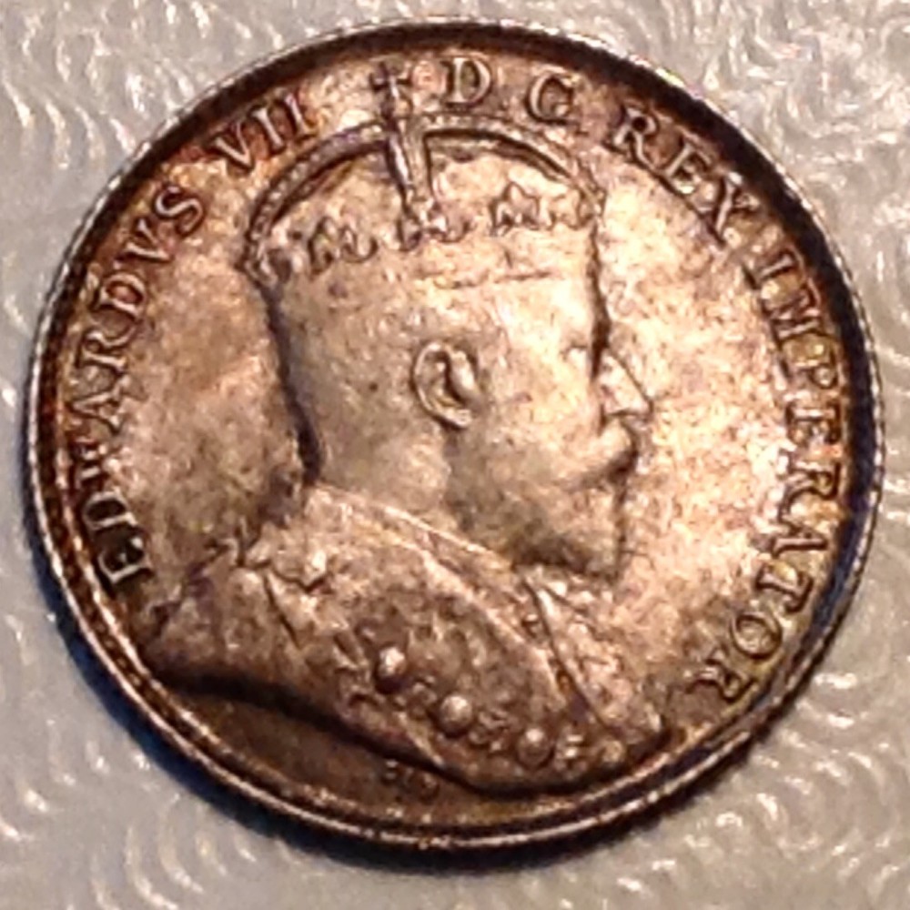 1902 Canada  Edward VII  Five 5 Cents cd