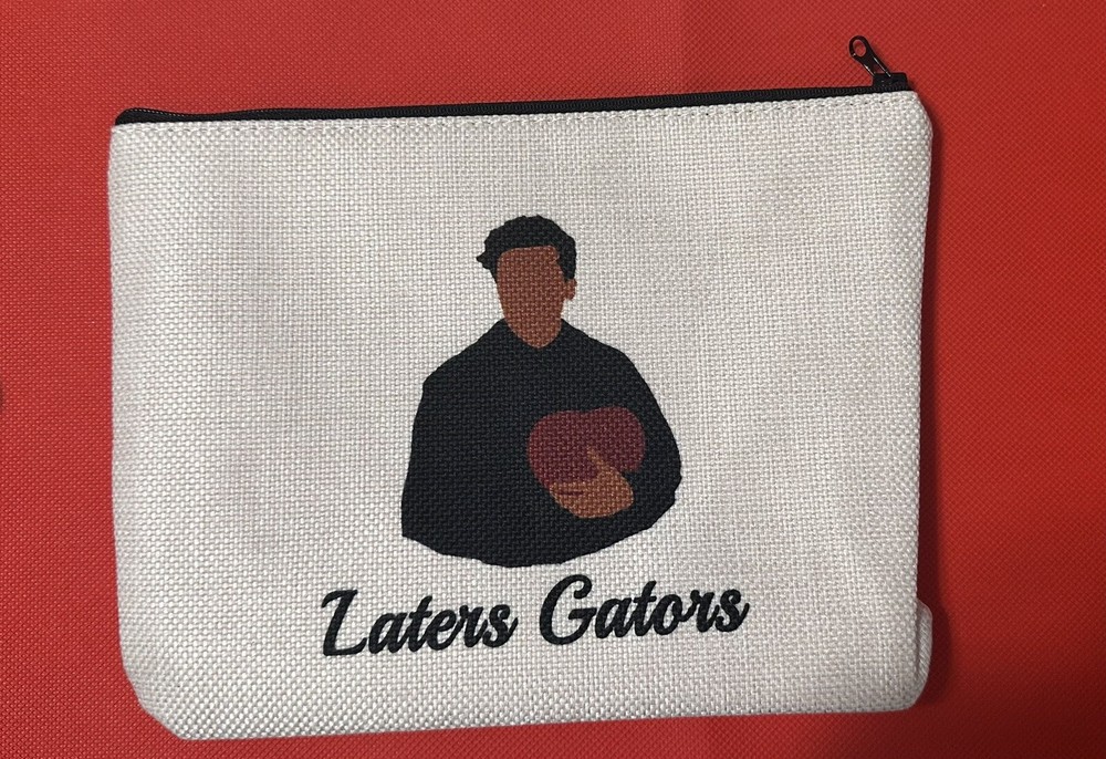 CANVAS MAKE-UP BAG OR PENCIL/PEN POUCH "LATERS  GATORS"