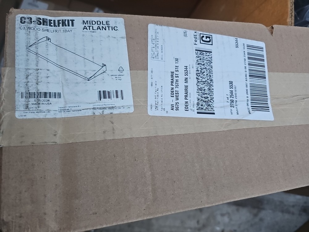 Middle Atlantic C3-SHELFKIT Rack Shelf Kit