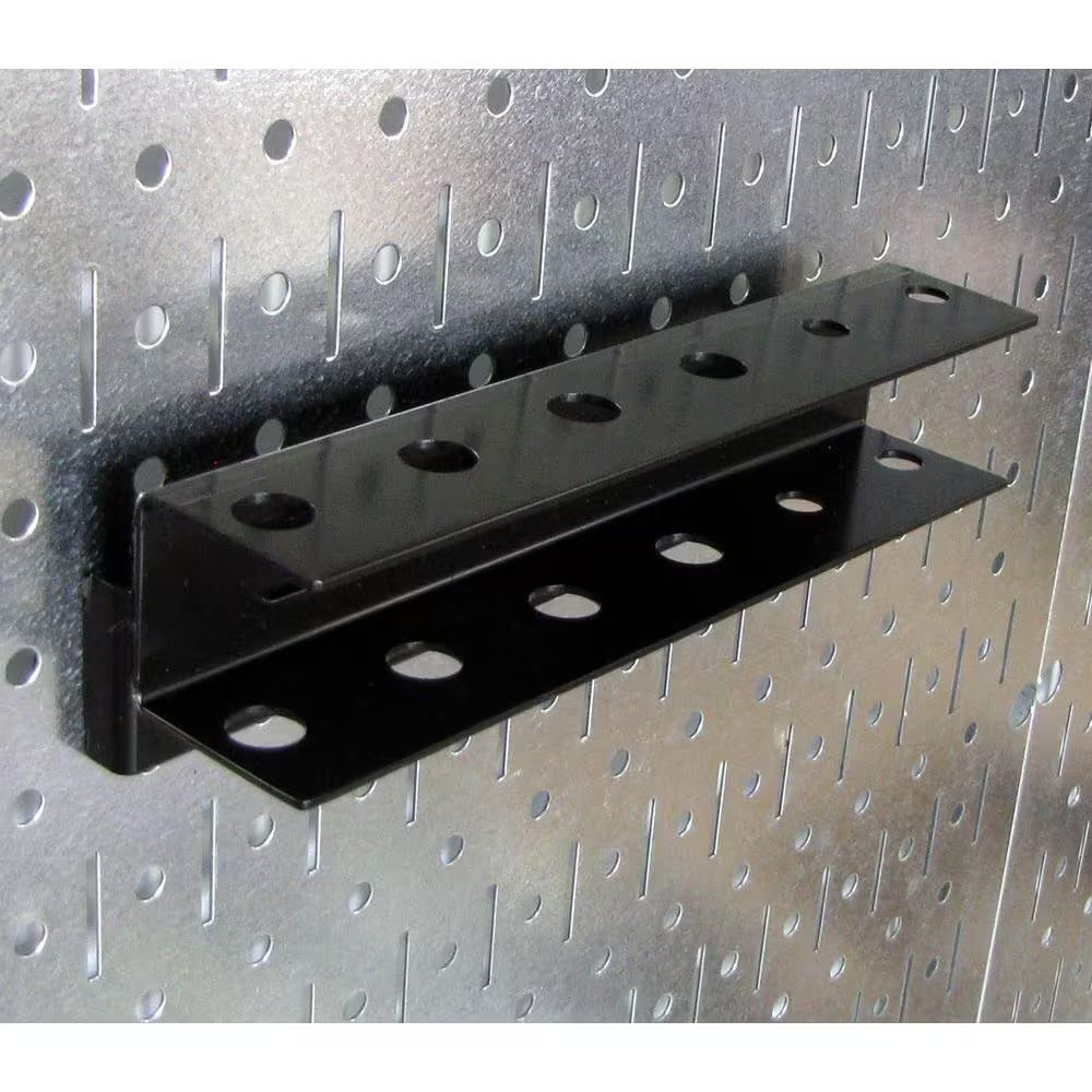 32 In. X 48 In. Shiny Metallic Galvanized Steel Pegboard Basic Tool Organizer Ki