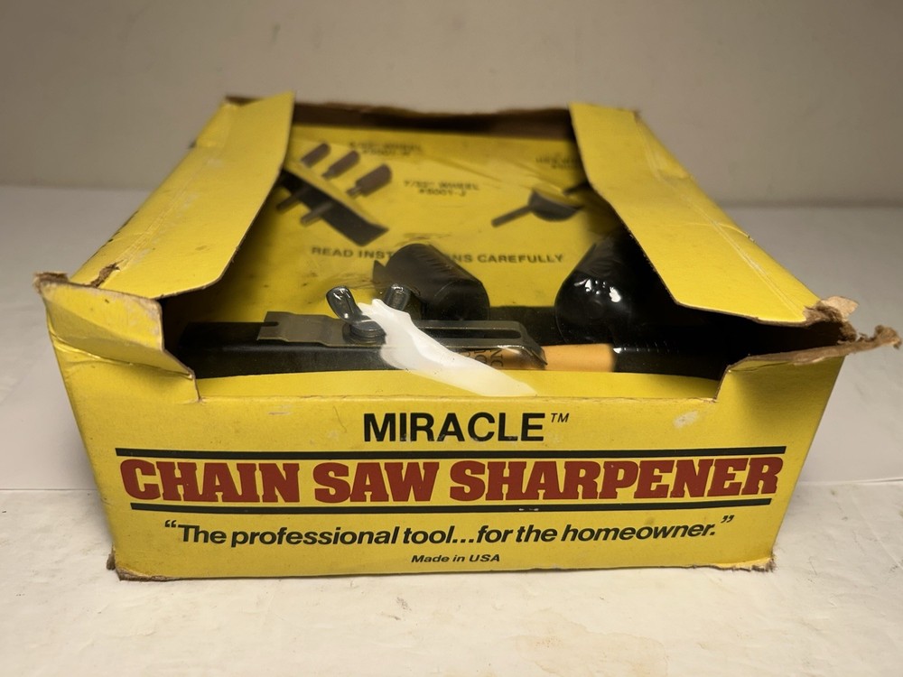 Vintage MIRACLE  Chainsaw Chain Sharpener USA