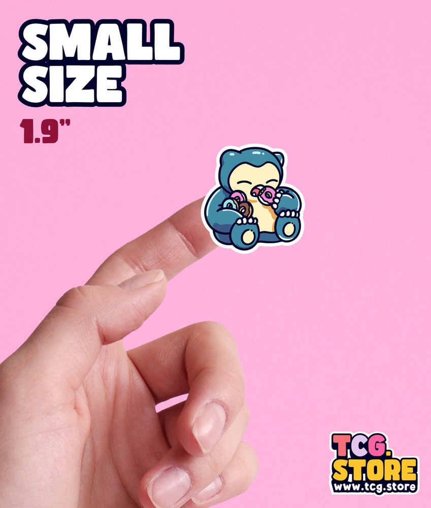 Snorlax Pokemon Donut Sticker