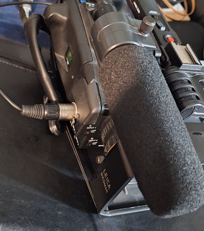 Microphone, Panasonic AG-MC200, XLR, Directional, windscreen