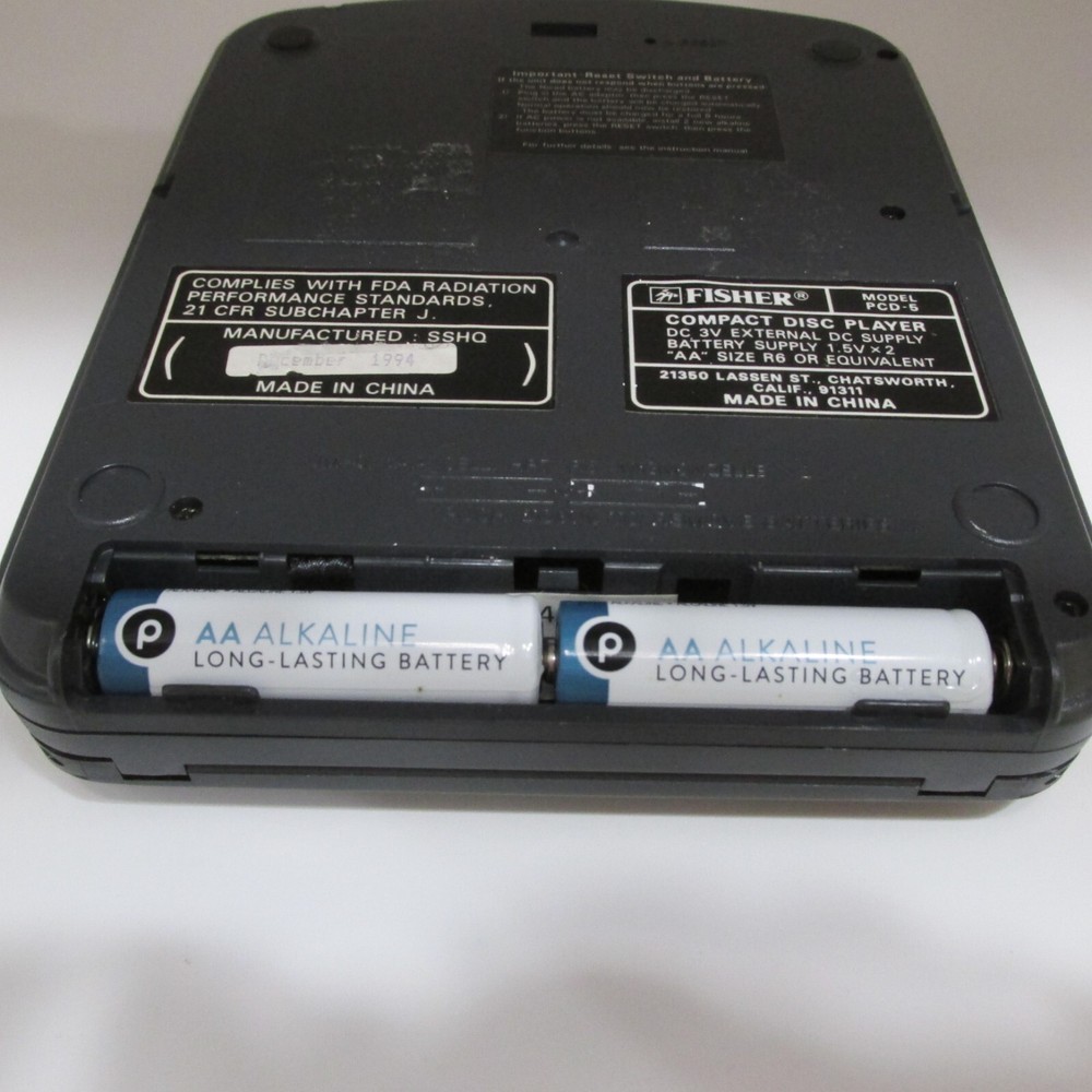 Fisher EES 1 Bit OPTI TRAC Personal CD player PCD-5- Tested