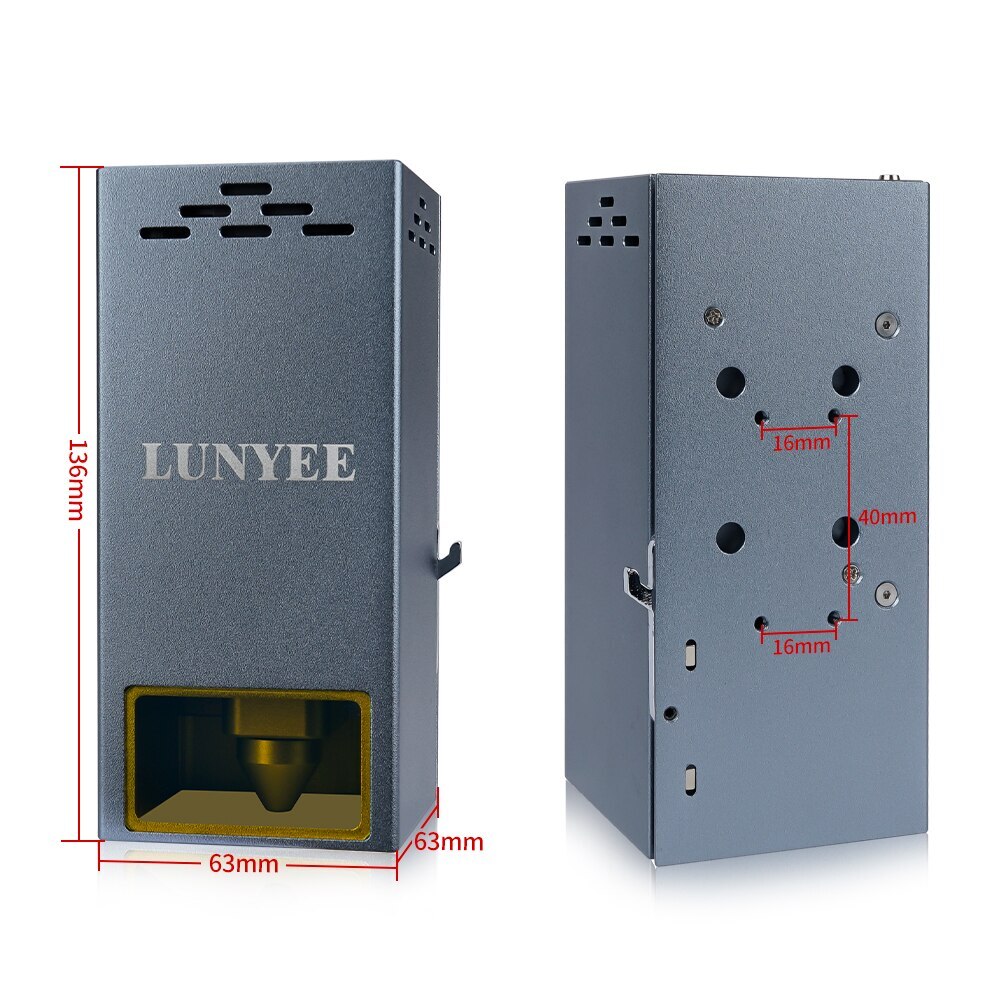20W 4 Diode Laser Head Laser Module for CNC Laser Machine DIY Engraving Tools