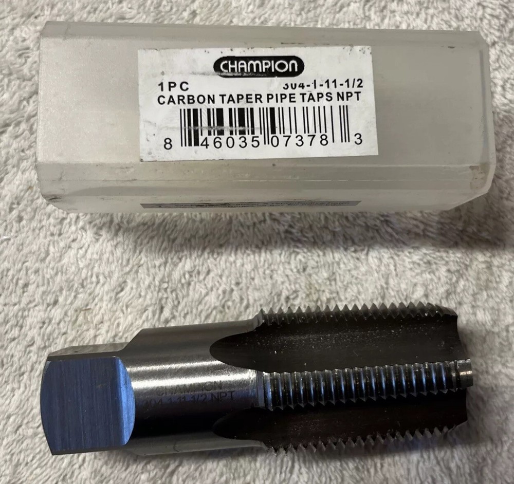 Champion 1/2” NPT Carbon Taper Pipe Tap