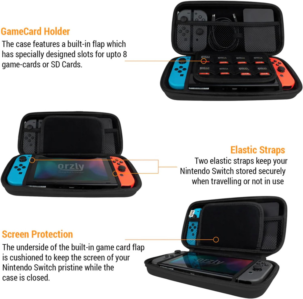 Carry Case Compatible with Nintendo Switch and New Switch OLED Console -Protecti