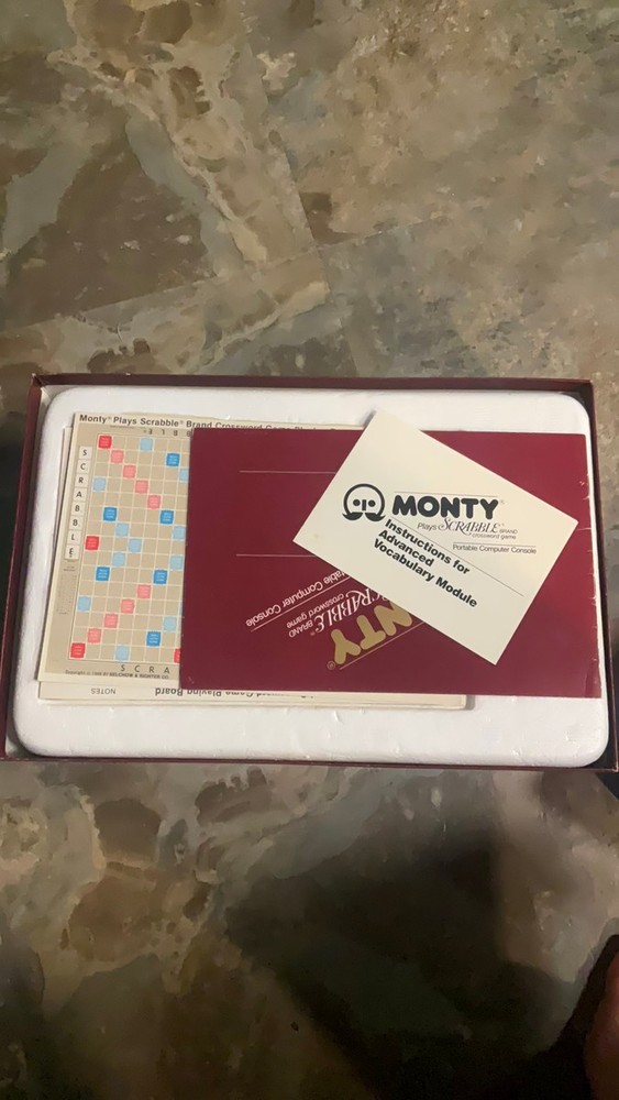 Coleco Monty Plays Scrabble Handheld Game