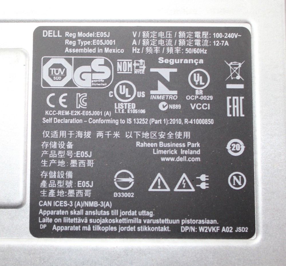 Dell EqualLogic PS6210 E05J Storage Array Chassis