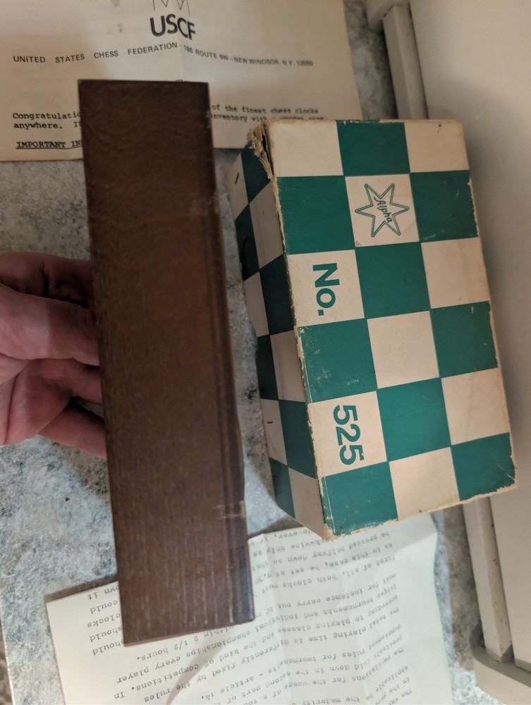 Vintage Alpha German Chess Clock Timer Model # 525