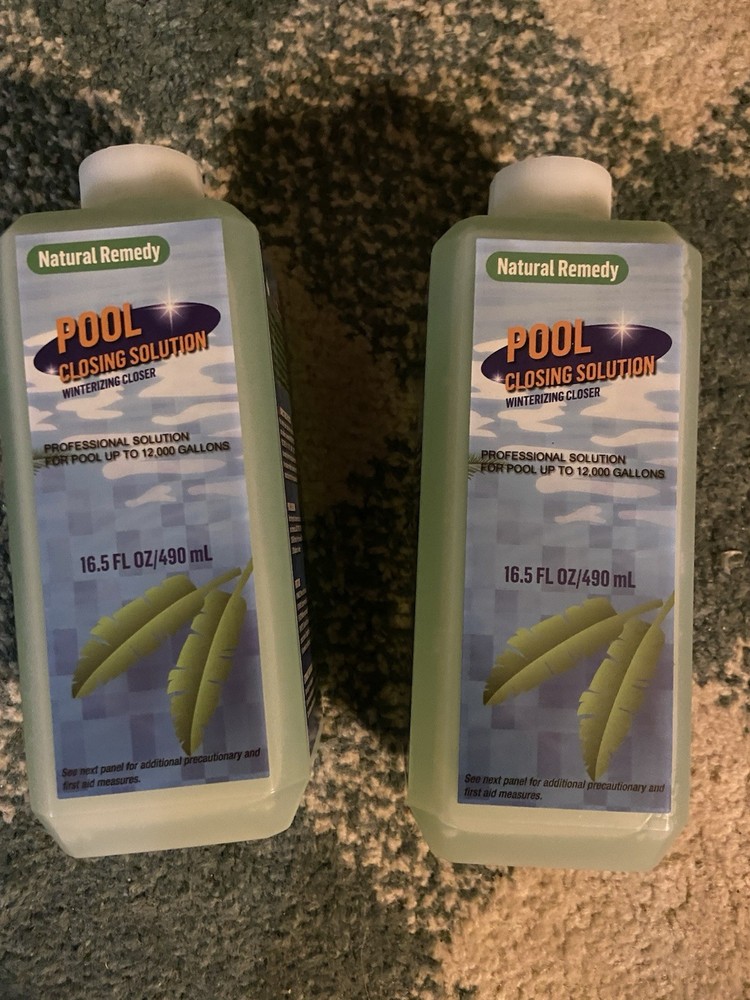 Pool Closing Solution Natural Solution 16.5 Fluid Oz Green Liquid 2 Pack