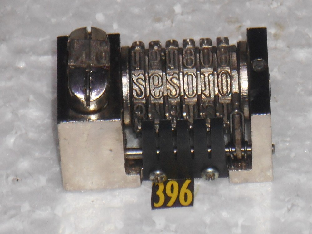 Reverse letterpress numbering machine | 396